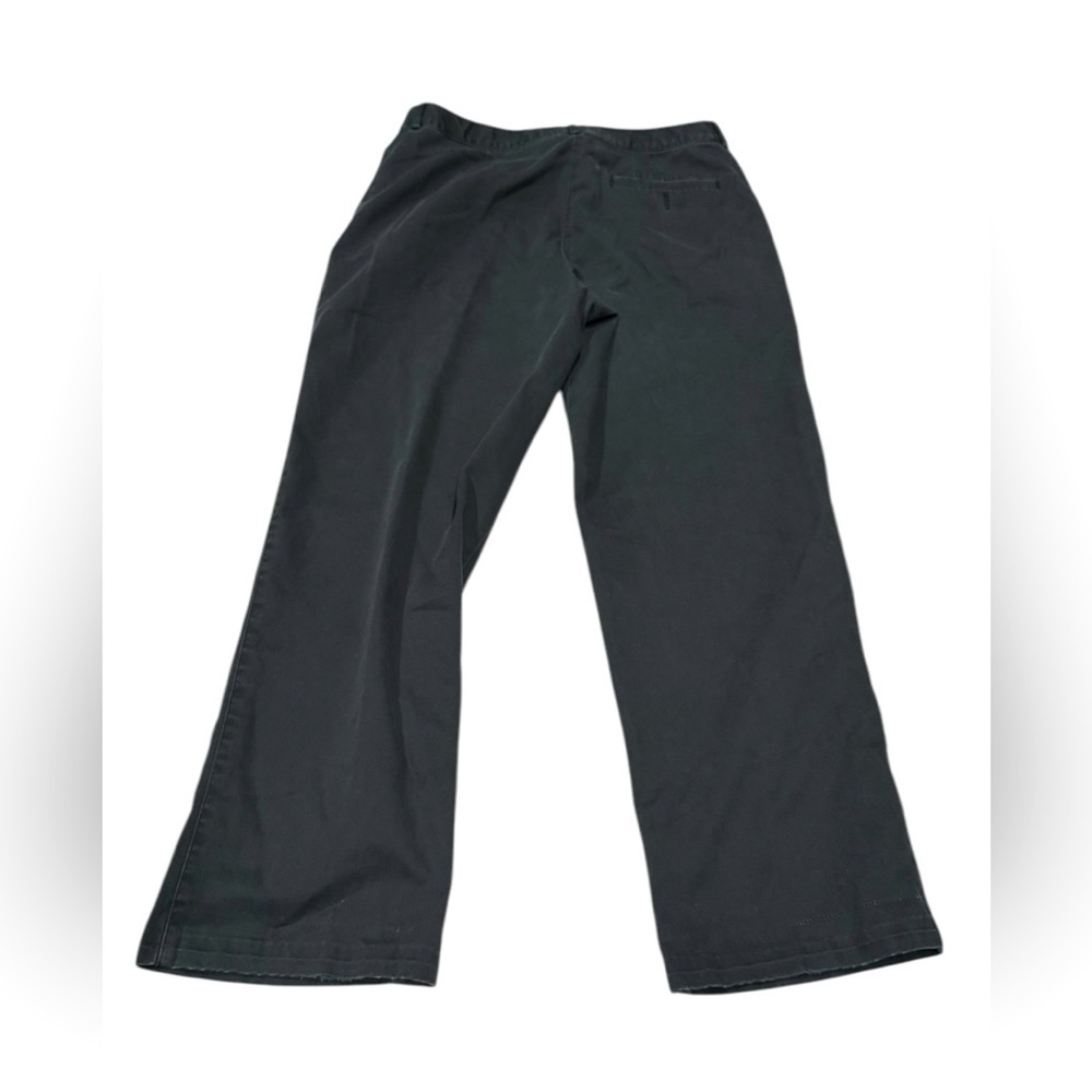 LL Bean Twill Classic Fit Pants Wrinkle Free Cotton Black Women Size 10P - Picture 2 of 3